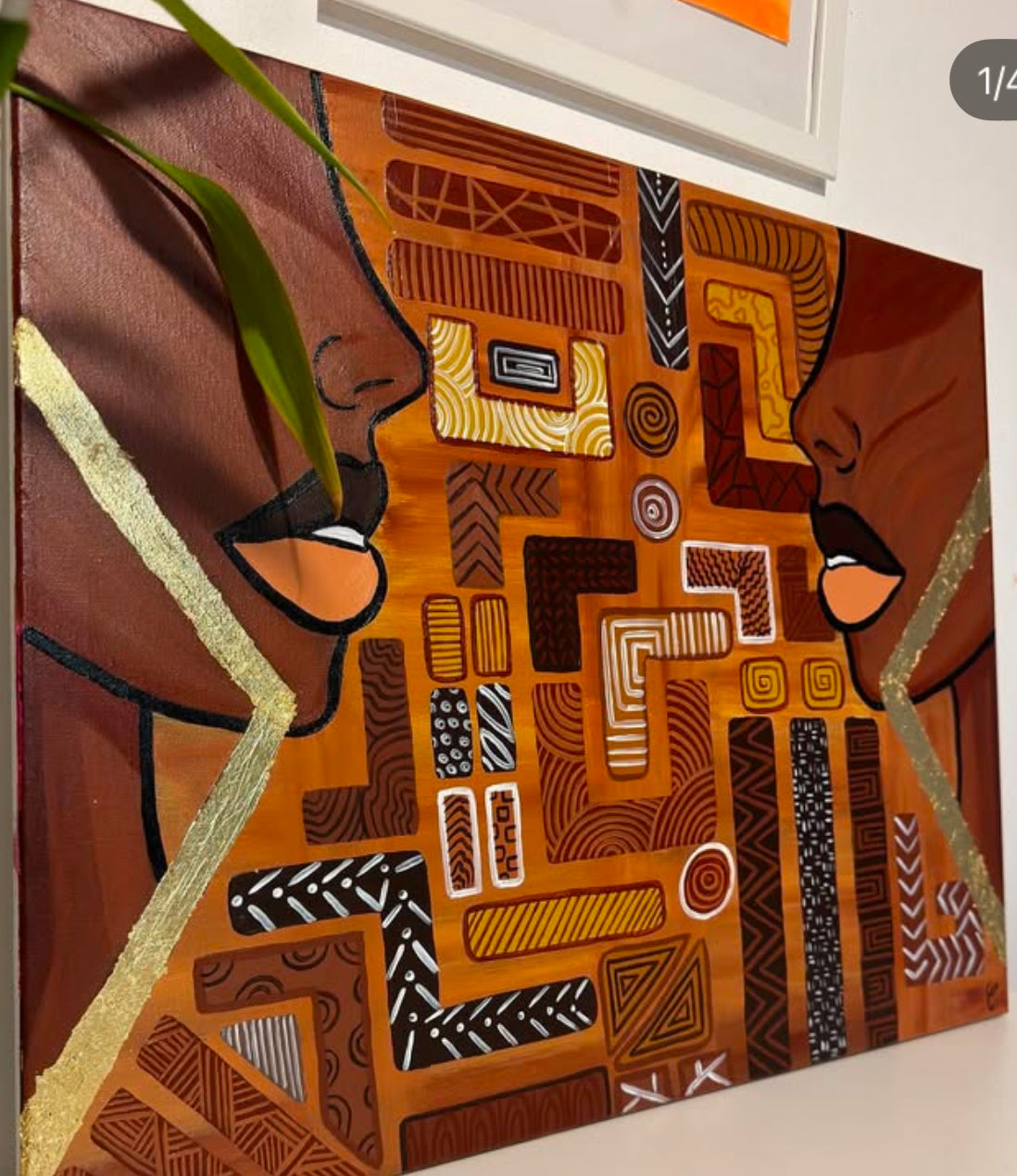 Gold Symétrie-A3 print