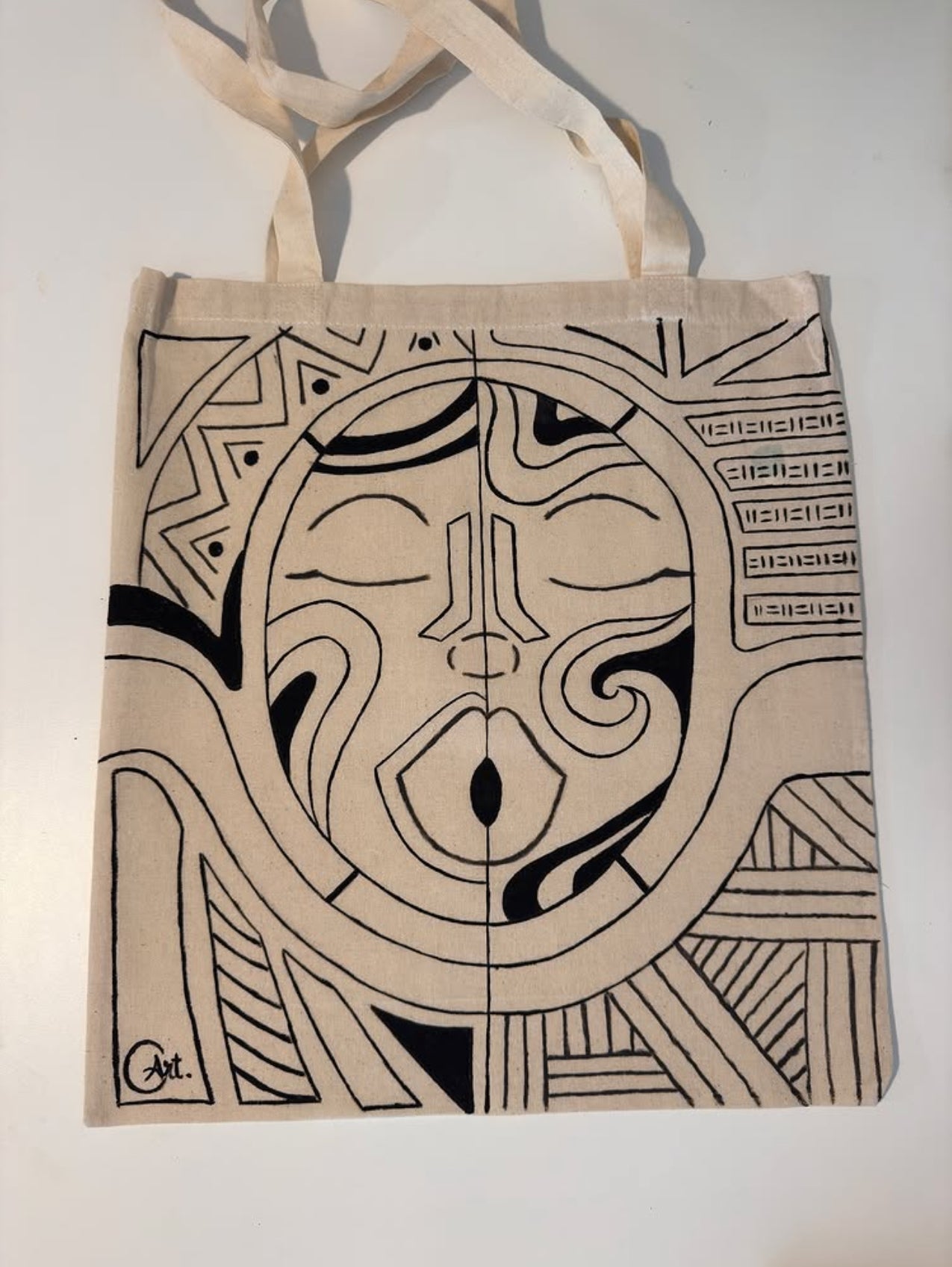 Femme totem-Tote bag noir